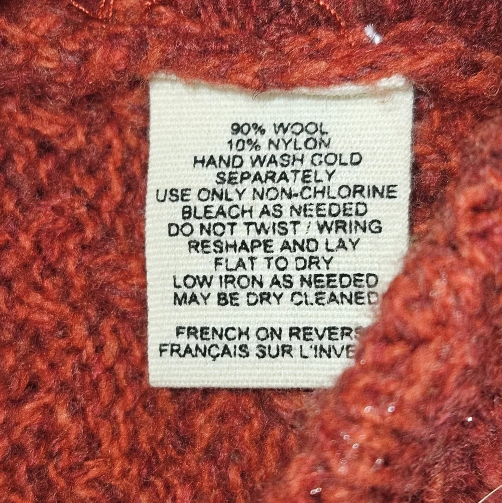 Moth By Anthropologie Wool Cardigan, Size Medium, Red, EUC - Picture 6 of 8